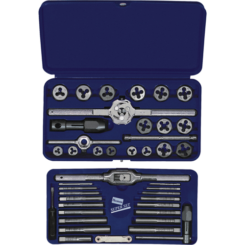 Hanson&reg; Metric Tap & Hex Die Set, 25 Pieces Helyx Safety & Industrial Supplies
