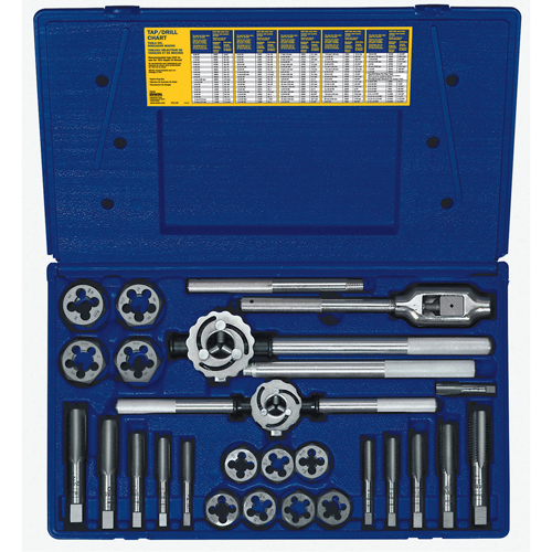 Hanson&reg; Metric Tap & Hex Die Set, 25 Pieces Helyx Safety & Industrial Supplies