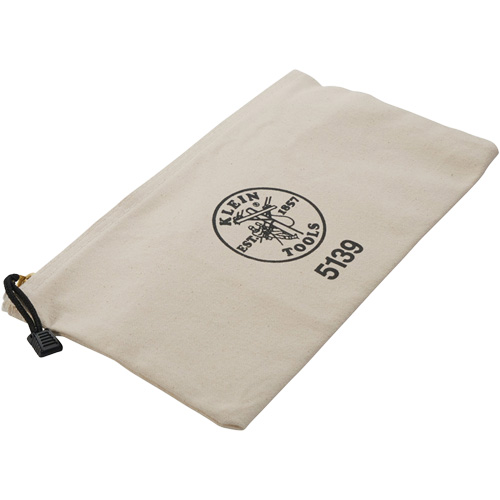Pochette pour outils avec fermeture &agrave; glissi&egrave;re, Toile, 1 pochettes, Beige Helyx Safety & Industrial Supplies