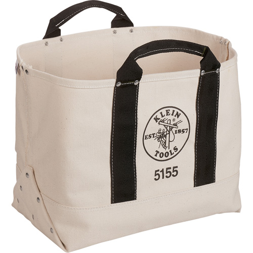 Sac &agrave; outils robuste de 17", Toile, 1 pochettes, Beige/Noir Helyx Safety & Industrial Supplies