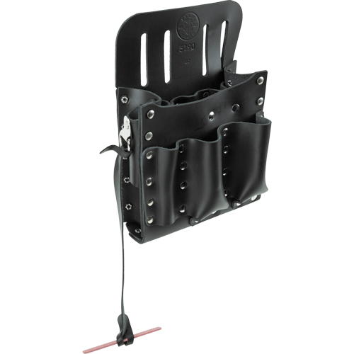 Tool Pouches, Multiple Tool Holder, Leather, 10 Pockets Helyx Safety & Industrial Supplies