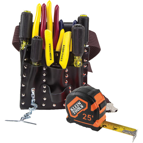 ENS OUTILS ELECTRICIEN A/POCHETTE CEINTURE, Cuir, Blanc Helyx Safety & Industrial Supplies