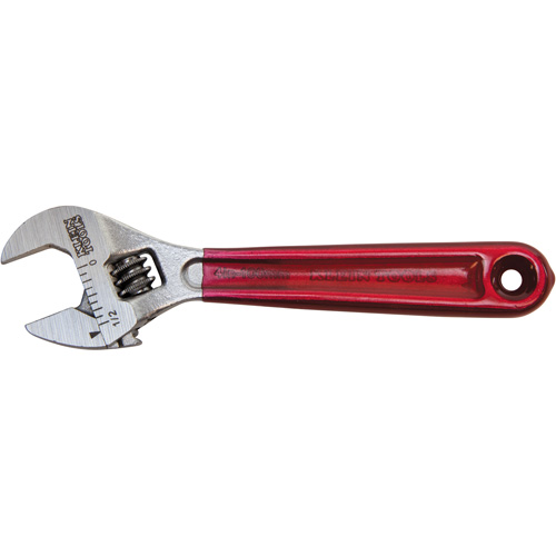 Adjustable Wrench, 4-1/2" L, 1/2" Max Width, Chrome/Polished Helyx Safety & Industrial Supplies