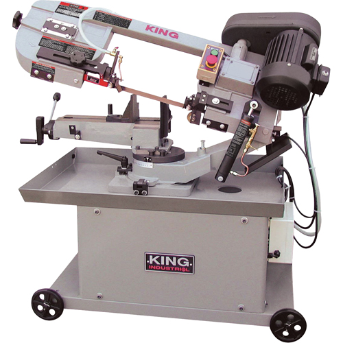 Metal Cutting Dual Swivel Band Saws, Horizontal/Vertical, Round 7" and 7" x12"  Rectangular Cutting Capacity Helyx Safety & Industrial Supplies