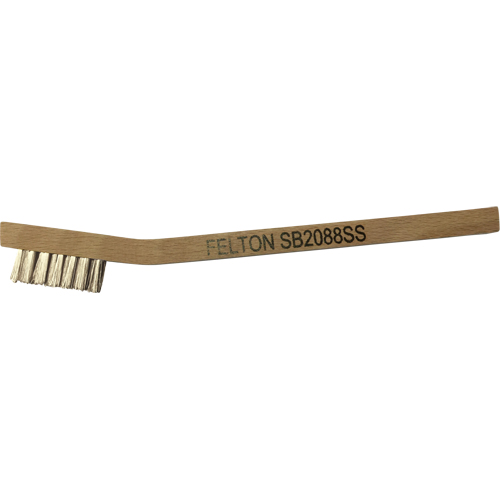 Small Cleaning Scratch Brushes, Stainless Steel, 3 x 7 Wire Rows, 7-3/4" Long Helyx Safety & Industrial Supplies