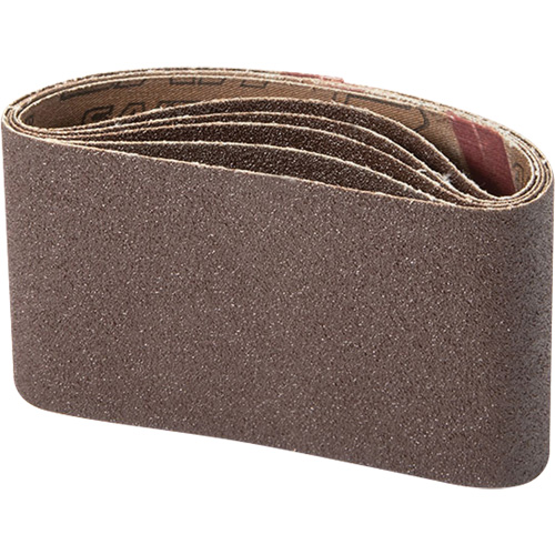 Portable Abrasive Belt, 3" W x 21" L, Aluminum Oxide, 100 Grit Helyx Safety & Industrial Supplies