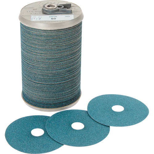 Blue Line Aggressive Grinding Fibre Disc, Zirconium, 60, 7" Dia x 7/8" Arbor Helyx Safety & Industrial Supplies