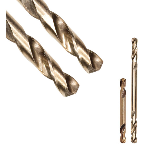 SST+ Double-Ended Stub Drill Bit, #51, High Speed Steel, 25/64" Flute, 135° Point Helyx Safety & Industrial Supplies