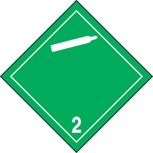 TDG Shipping Labels, Class 2.2, Non-Flammable & Non-Toxic Gases, Vinyl Helyx Safety & Industrial Supplies