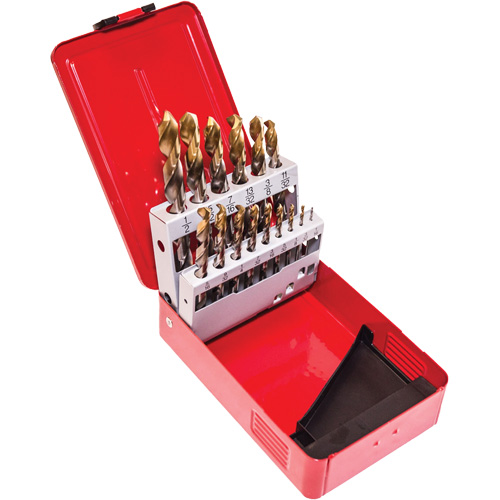 Jobber Drill Set, 15 Pieces, High Speed Steel Helyx Safety & Industrial Supplies