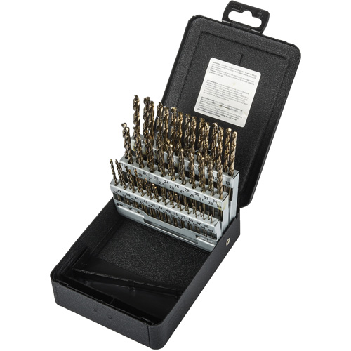 Jeu de forets s&eacute;rie courte, 60 morceaux, Acier rapide au cobalt Helyx Safety & Industrial Supplies