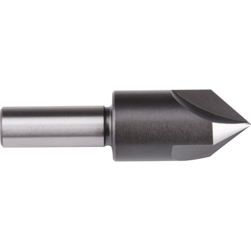 Straight Shank Countersink, 3/8", High Speed Steel, 60° Angle, 3 Flutes Helyx Safety & Industrial Supplies