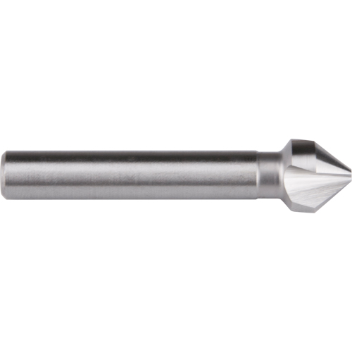 Fraise &agrave; queue droite, 6,3 mm, Acier rapide, Angle de 82°, 3 cannelures Helyx Safety & Industrial Supplies