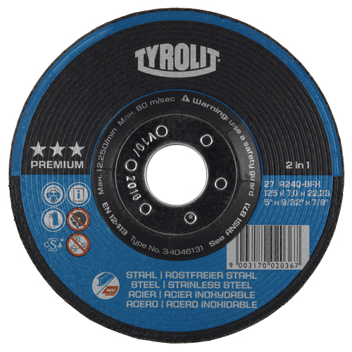 Meule, 6" x 9/32", Arbre 7/8", Type 27 Helyx Safety & Industrial Supplies