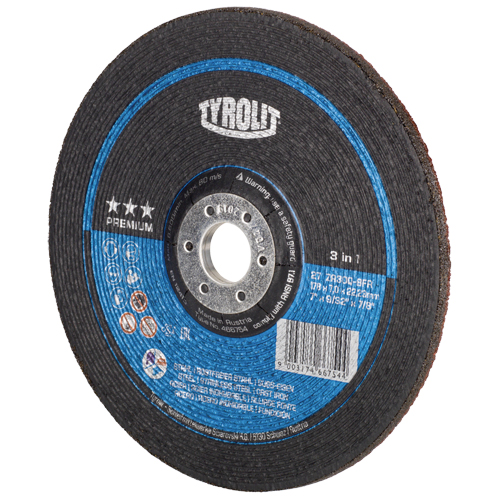 Meule, 7" x 9/32", Arbre 7/8", Type 27 Helyx Safety & Industrial Supplies