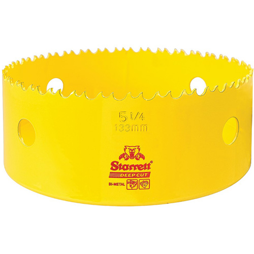 Scie &agrave; cloche bim&eacute;tal 5-1/4", 5-1/4", Profondeur de la coupe 2", Bim&eacute;tal Helyx Safety & Industrial Supplies