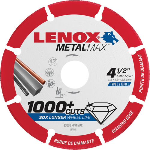 Lames de scie circulaire Metalmax, 4-1/2", Pour M&eacute;tal/Non ferreux Helyx Safety & Industrial Supplies