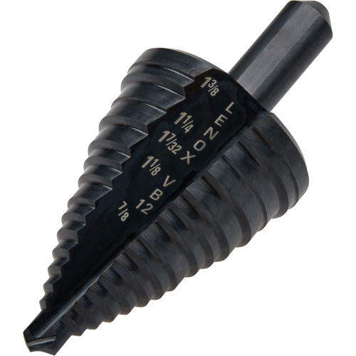 Foret &eacute;tag&eacute; no 12, 7/8" - 1-3/8", Incr&eacute;ments de 3/8", Acier rapide Helyx Safety & Industrial Supplies