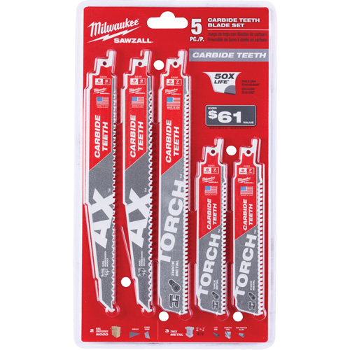 Sawzall&reg; Carbide Teeth Blade Set Helyx Safety & Industrial Supplies
