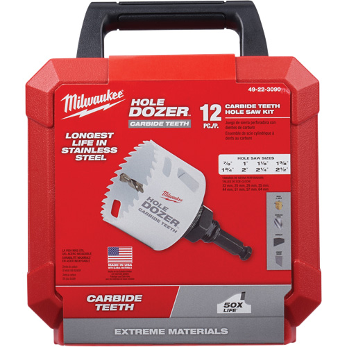 Trousse de scies-cloches Hole Dozer, 12 morceaux Helyx Safety & Industrial Supplies