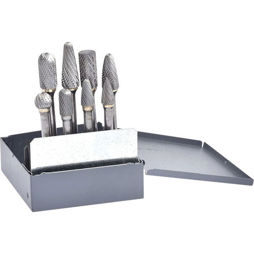 Double Cut Carbide Burr Set, 8 Pieces Helyx Safety & Industrial Supplies