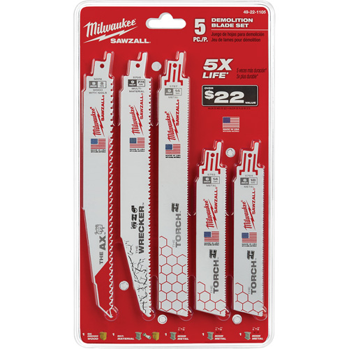 Sawzall&reg; Blade Set Helyx Safety & Industrial Supplies