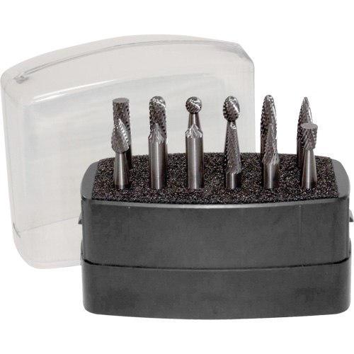 Double Cut Rotary Burr Set, 12 Pieces Helyx Safety & Industrial Supplies