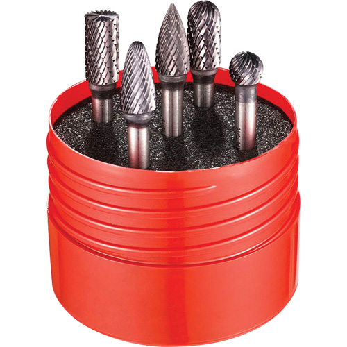 Jeu de fraises &agrave; taille double, 5 morceaux Helyx Safety & Industrial Supplies