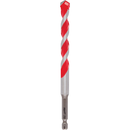 Shockwave Reduced Shank Hammer Drill Bit, 7/16", Carbide, 4" Flute Helyx Safety & Industrial Supplies