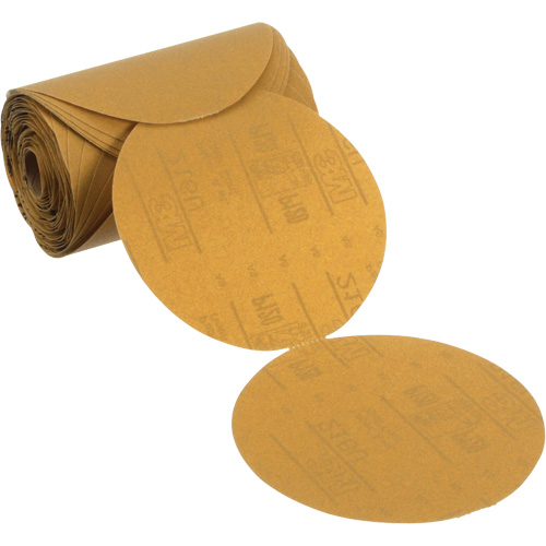 Stikit Gold Paper Sanding Disc Roll, 6" Dia., P120 Grit, Aluminum Oxide Helyx Safety & Industrial Supplies