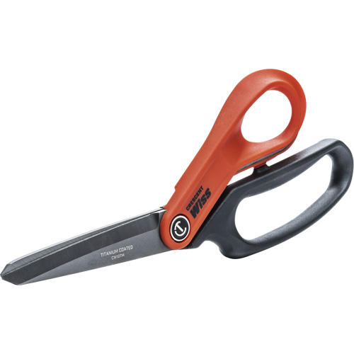 Heavy-Duty Titanium Coated Tradesman Shears, 10", Rings Handle Helyx Safety & Industrial Supplies