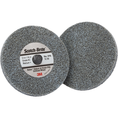 Roloc Deburr & Finish Pro TR Unitized Wheel, 2" x 1/4", Coarse Grit, Ceramic Helyx Safety & Industrial Supplies
