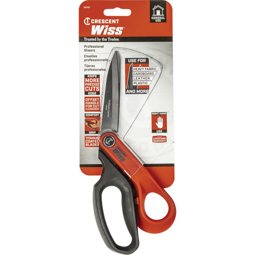 Tradesman Shears, 10", Rings Handle Helyx Safety & Industrial Supplies