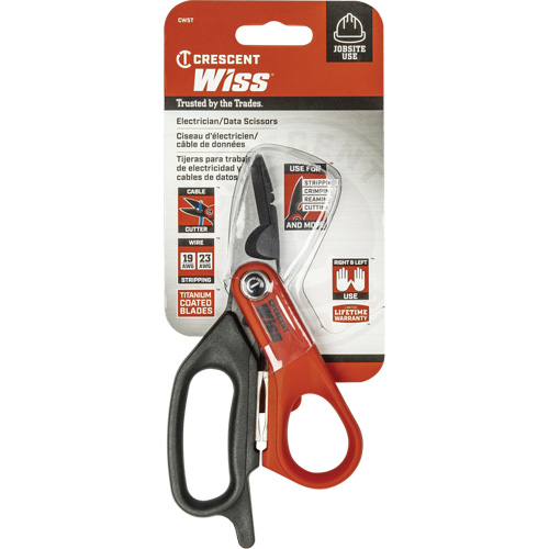 Electrician's Data Shears, 6", Rings Handle Helyx Safety & Industrial Supplies