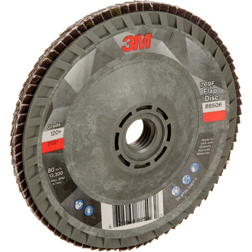Disque &agrave; lamelles &agrave; changement rapide 769F, 4-1/2" x 5/8"-11, Type 29, Grain 120+, C&eacute;ramique Helyx Safety & Industrial Supplies