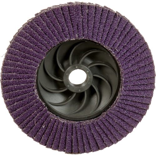 Disque &agrave; lamelles &agrave; changement rapide 769F, 4-1/2" x 5/8"-11, Type 29, Grain 40+, C&eacute;ramique Helyx Safety & Industrial Supplies