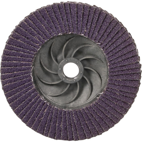 Disque &agrave; lamelles &agrave; changement rapide 769F, 4-1/2" x 5/8"-11, Type 27, Grain 40+, C&eacute;ramique Helyx Safety & Industrial Supplies