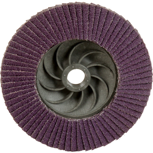 Disque &agrave; lamelles &agrave; changement rapide 769F, 4-1/2" x 5/8"-11, Type 29, Grain 60+, C&eacute;ramique Helyx Safety & Industrial Supplies