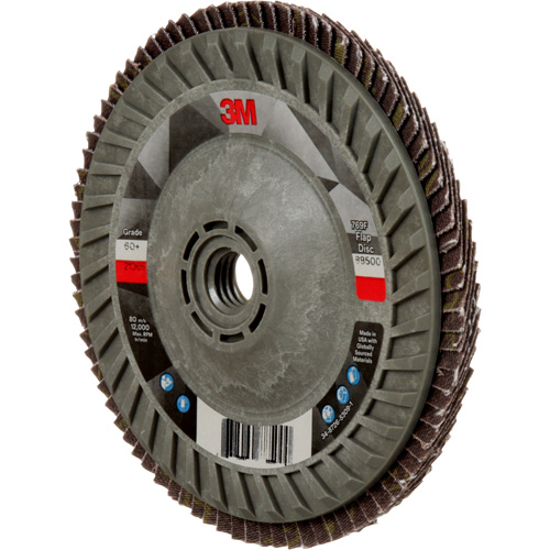 Disque &agrave; lamelles &agrave; changement rapide 769F, 5" x 5/8"-11, Type 29, Grain 60+, C&eacute;ramique Helyx Safety & Industrial Supplies