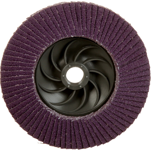 Disque &agrave; lamelles &agrave; changement rapide 769F, 4-1/2" x 5/8"-11, Type 29, Grain 80+, C&eacute;ramique Helyx Safety & Industrial Supplies