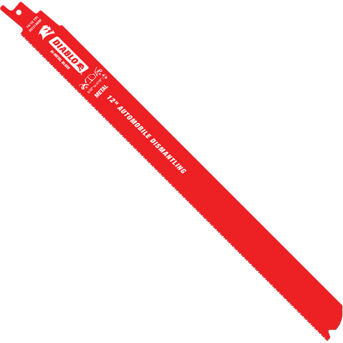 Reciprocating Blade for Auto Dismantling, Bi-Metal, 14-18 TPI, 12" L x 1" W Helyx Safety & Industrial Supplies