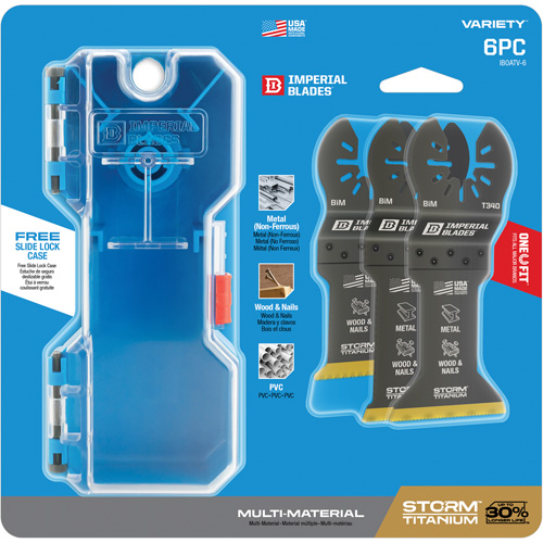 Jeu de lames en titane pour le m&eacute;tal et le bois Storm One Fit Helyx Safety & Industrial Supplies