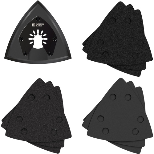 Patin de ponçage triangulaire pour outil oscillant et assortiment de papiers abrasifs One Fit Helyx Safety & Industrial Supplies