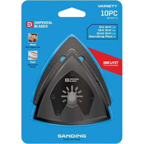 Patin de ponçage triangulaire pour outil oscillant et assortiment de papiers abrasifs One Fit Helyx Safety & Industrial Supplies