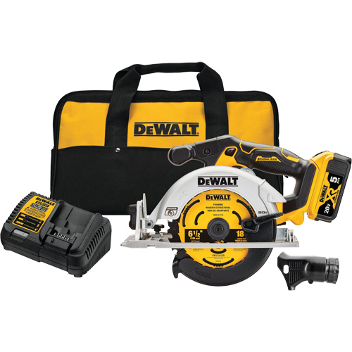 Max* Brushless Cordless Circular Saw Kit, 6-1/2", 20 V Helyx Safety & Industrial Supplies