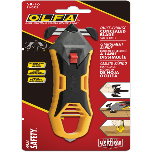 Couteau de s&eacute;curit&eacute; &agrave; lame dissimul&eacute;e Helyx Safety & Industrial Supplies
