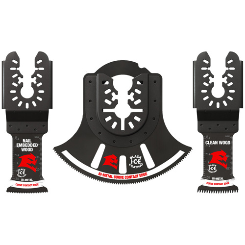 Jeu de lames oscillantes bi-metal de taille universelle 3mcx Helyx Safety & Industrial Supplies