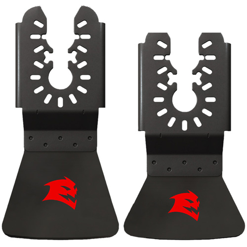 Jeu de grattoirs oscillants en acier &agrave; teneur &eacute;lev&eacute;e en carbone de taille universelle pour le retrait d'adh&eacute;sif Helyx Safety & Industrial Supplies