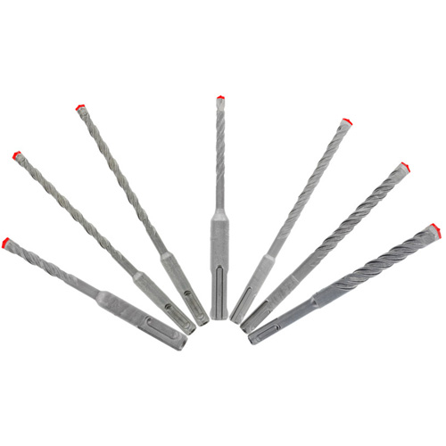 Rebar Demon SDS-Plus 4-Cutter Full Carbide Head Hammer Bit Set, 7 Pieces, Carbide Helyx Safety & Industrial Supplies