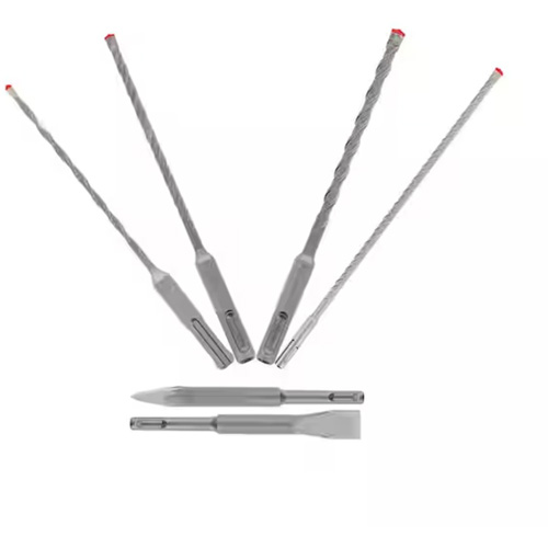 Jeu de forets et burins pour marteau &agrave; t&ecirc;te enti&egrave;rement au carbure &agrave; 4 couteaux SDS-Plus Rebar Demon, 6 morceaux, Carbure Helyx Safety & Industrial Supplies
